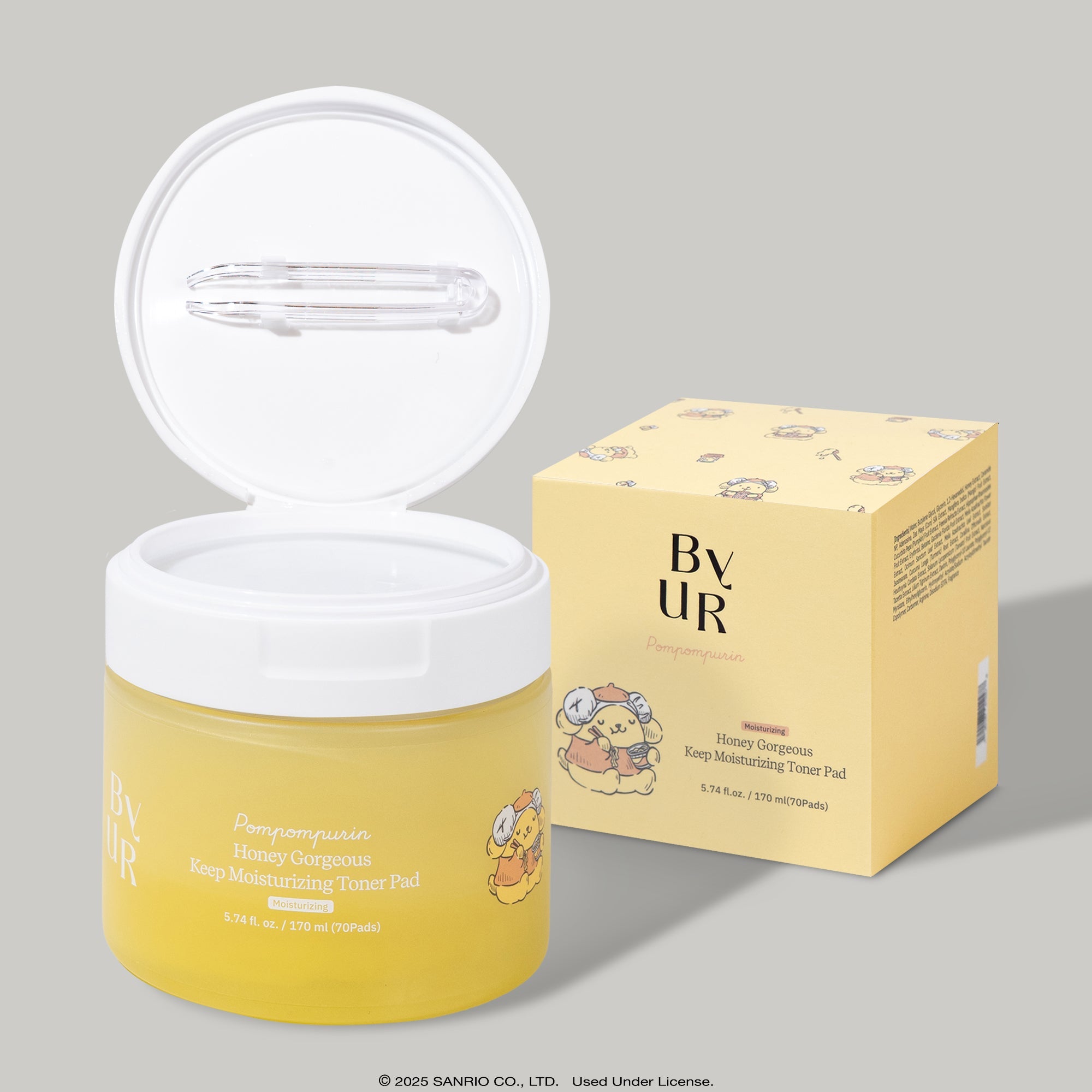 Pompompurin x ByUR Honey Gorgeous Keep Moisturizing Toner Pad (Sanrio K-Spa Edition)