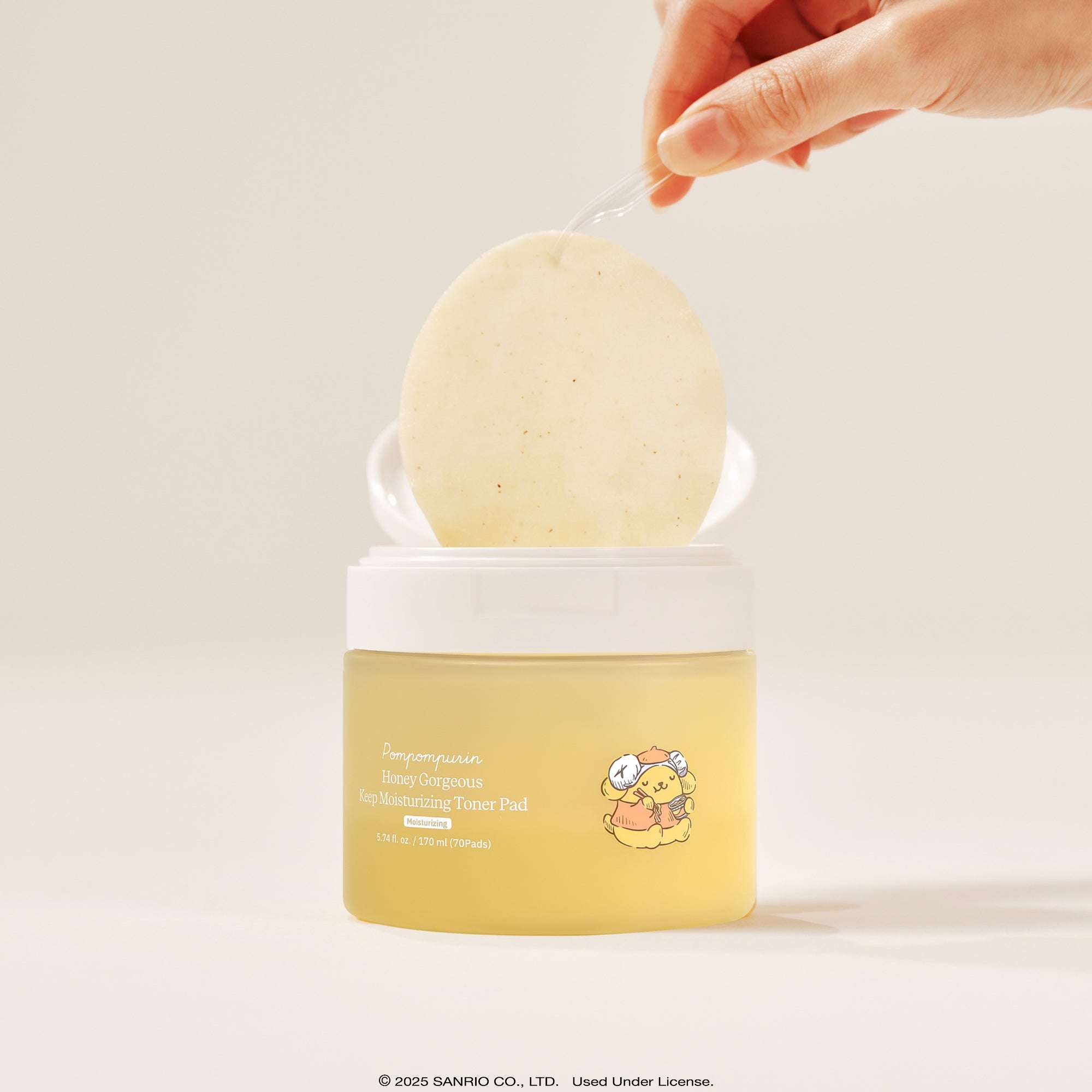 Pompompurin x ByUR Honey Gorgeous Keep Moisturizing Toner Pad (Sanrio K-Spa Edition) - Image 2