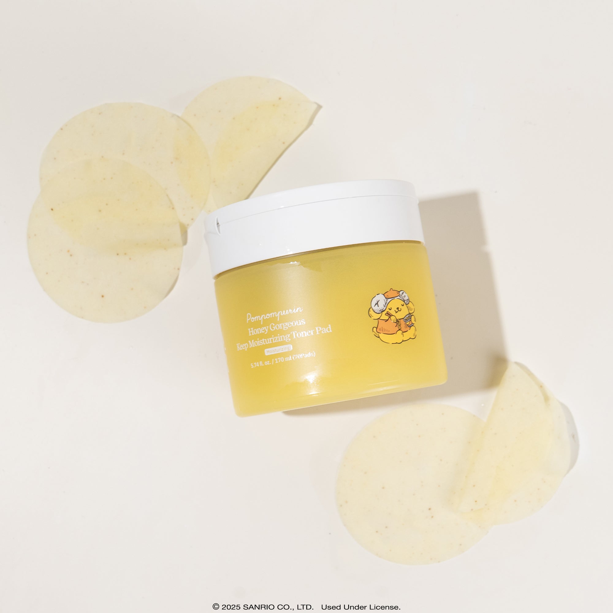 Pompompurin x ByUR Honey Gorgeous Keep Moisturizing Toner Pad (Sanrio K-Spa Edition) - Image 5