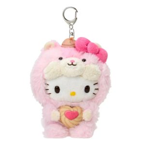 Hello Kitty Plush Mascot Keychain (Fluffy Squirrel Series)