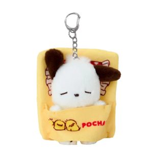 Pochacco Napping Plush Mascot Keychain (I Love Pi-Chans Series)