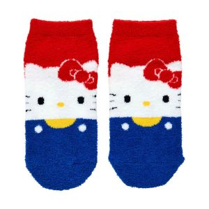 Hello Kitty Blue Overalls Cozy Ankle Socks