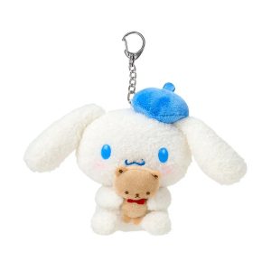 Cinnamoroll Blue Beret Plush Mascot Keychain (Kuma-san Series)