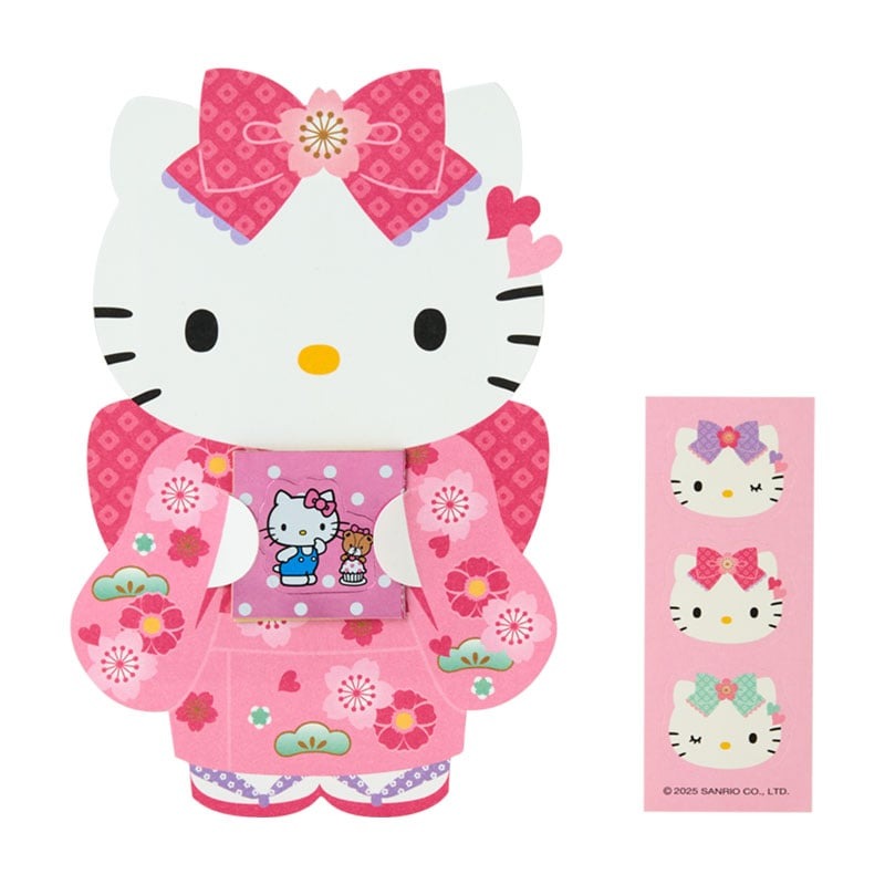 Hello Kitty Enclosure Envelope 6-pc Set (Pink Kimono)