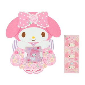 My Melody Enclosure Envelope 6-pc Set (Pink Kimono)