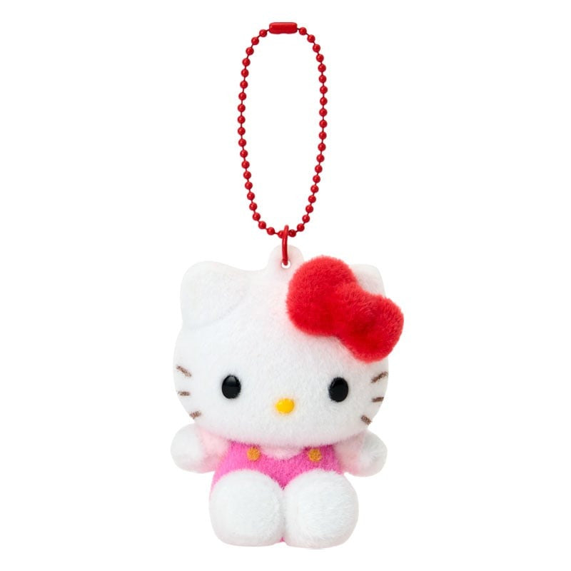 Hello Kitty Classic Flocked Keychain Mascot