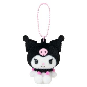 Kuromi Classic Flocked Keychain Mascot