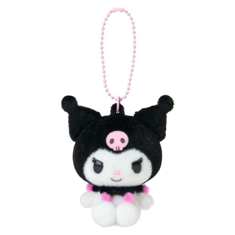 Kuromi Classic Flocked Keychain Mascot