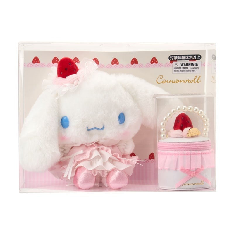 Cinnamoroll 7 Boxed Plush & Accessory Case Set (Strawberry Whip Series)