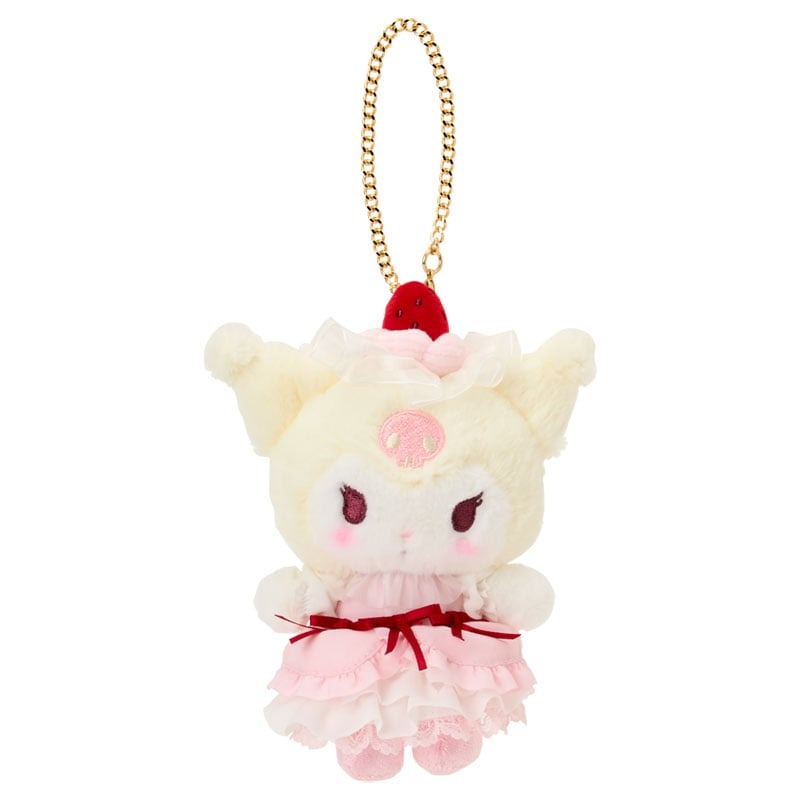 Kuromi Plush Mascot Bag Charm (Strawberry Whip Series)