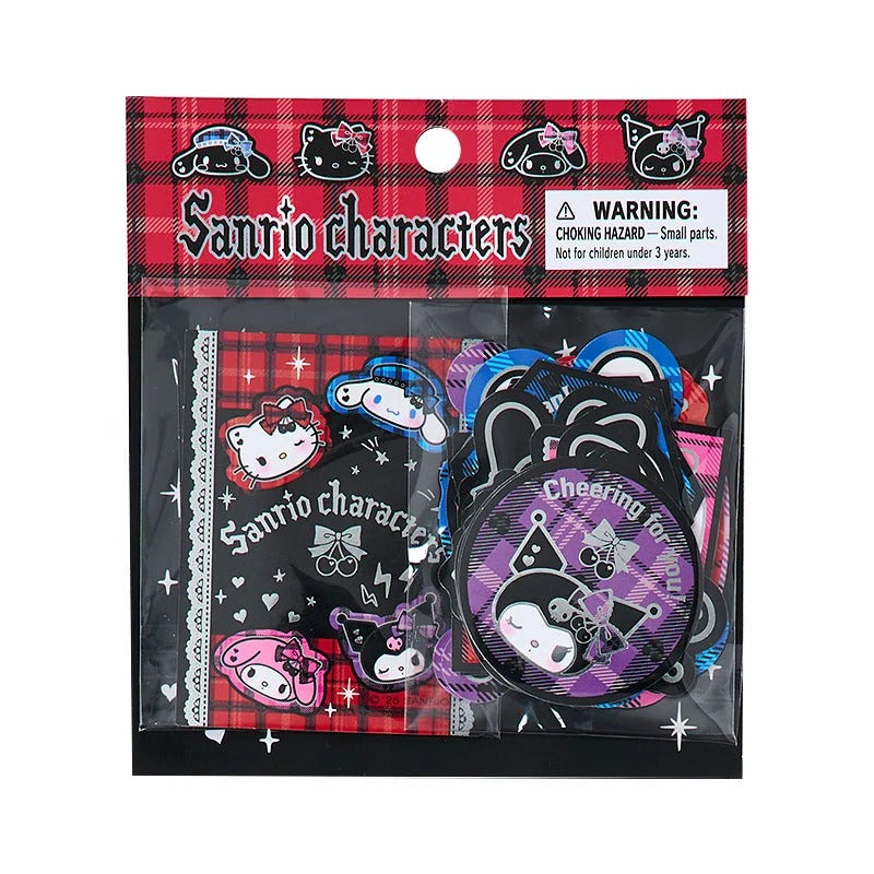 Sanrio Characters 28-pc Sticker Pack (Rock 'n' Check Series)