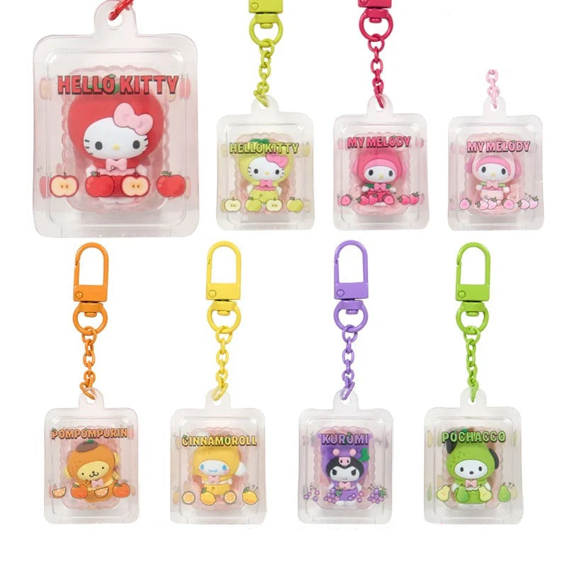 Sanrio Characters Mini Keychain Blind Box (Fruits Series)