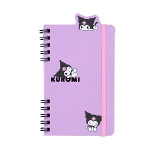 Kuromi Slim Double Spiral Notebook (Strike A Pose Series)