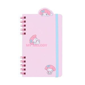 My Melody Slim Double Spiral Notebook (Strike A Pose Series)