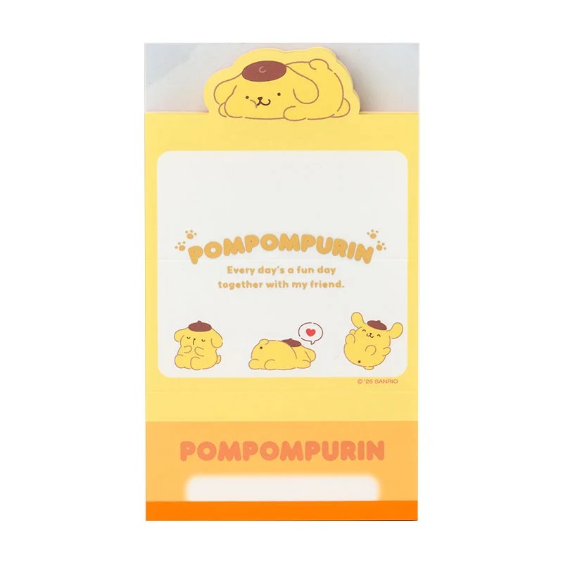 Pompompurin Mini Notes Memo Pad (Strike A Pose Series)
