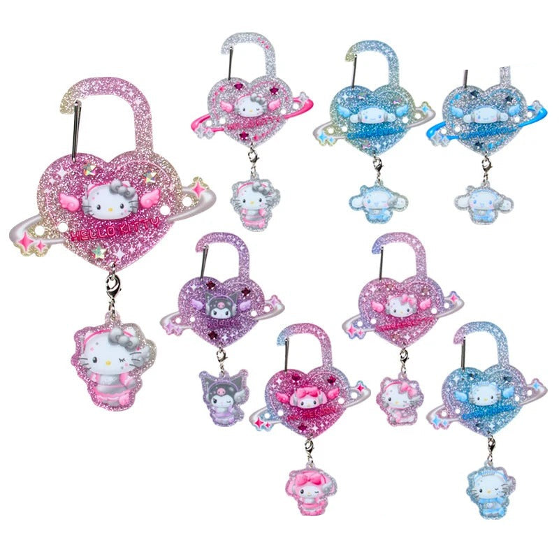 Sanrio Characters Sparkling Carabiner Blind Box (Tokimeki Planet Series)
