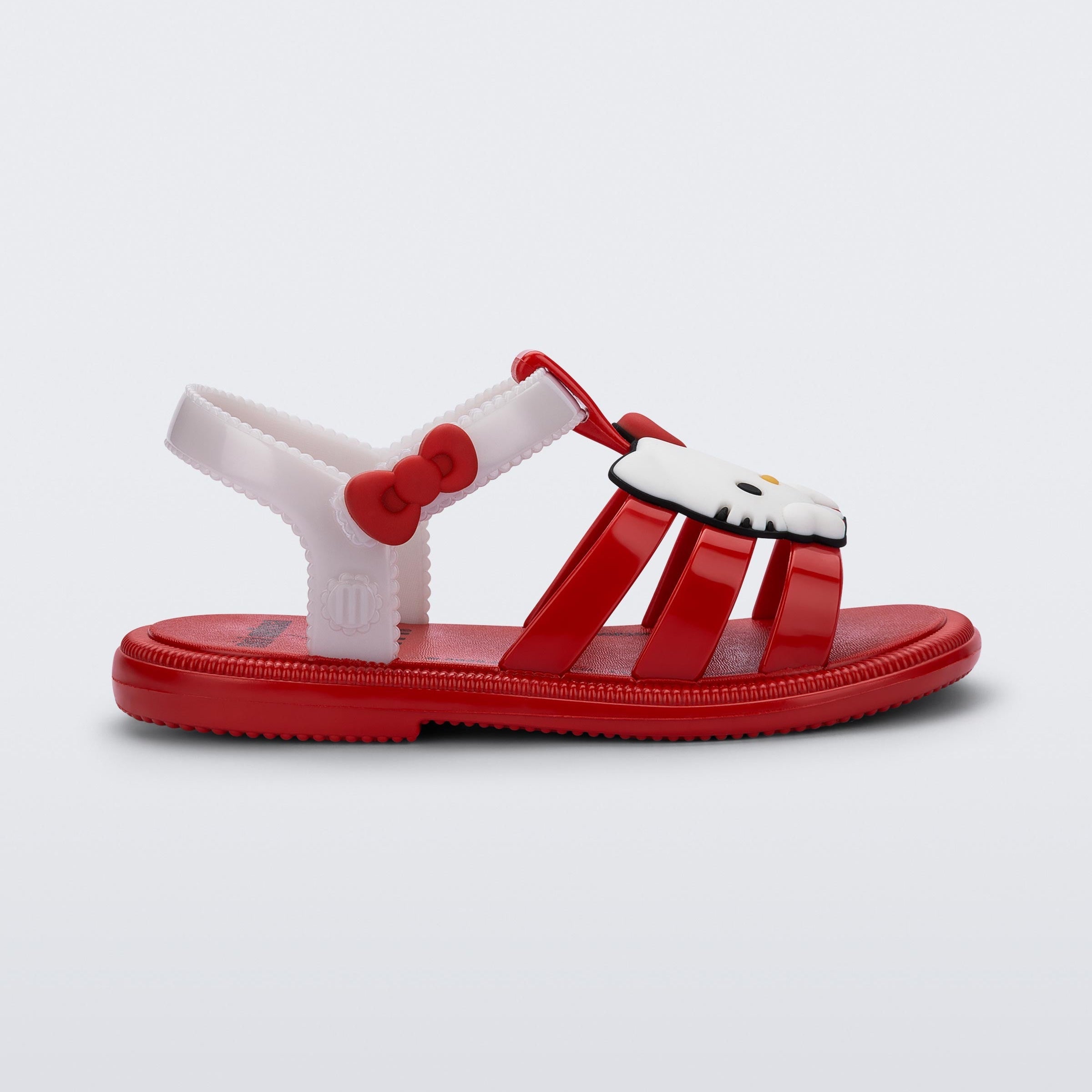 Hello Kitty x Mini Melissa Toddler Hip Jelly Sandal (Red) - Image 3