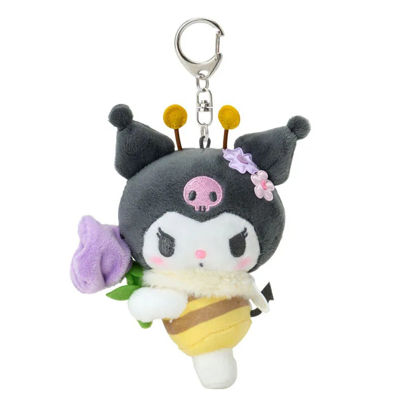 Kuromi Plush Mascot Keychain (Sweet As Can Bee Series)