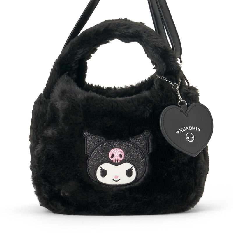 Kuromi Plush Boa Crossbody Bag - Image 3