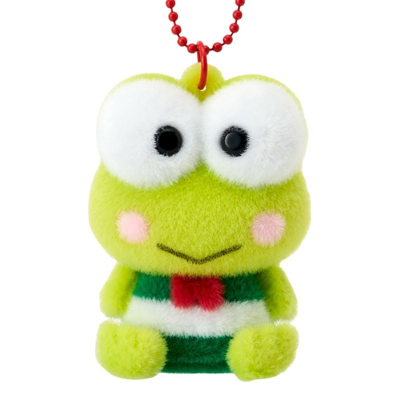 Keroppi Classic Flocked Keychain Mascot - Image 2