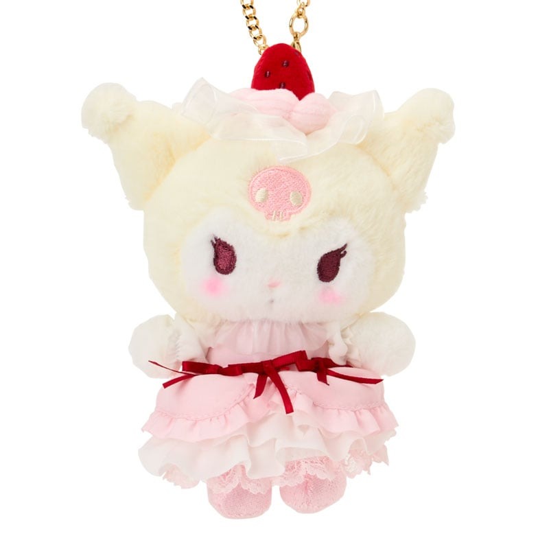 Kuromi Plush Mascot Bag Charm (Strawberry Whip Series) - Image 2