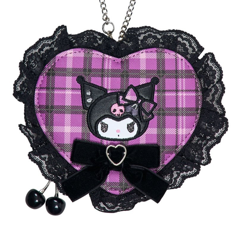 Kuromi Mini Pouch Charm (Rock 'n' Check Series) - Image 2