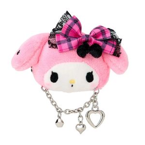 My Melody Plush Hair Clip (Rock 'n' Check Series)