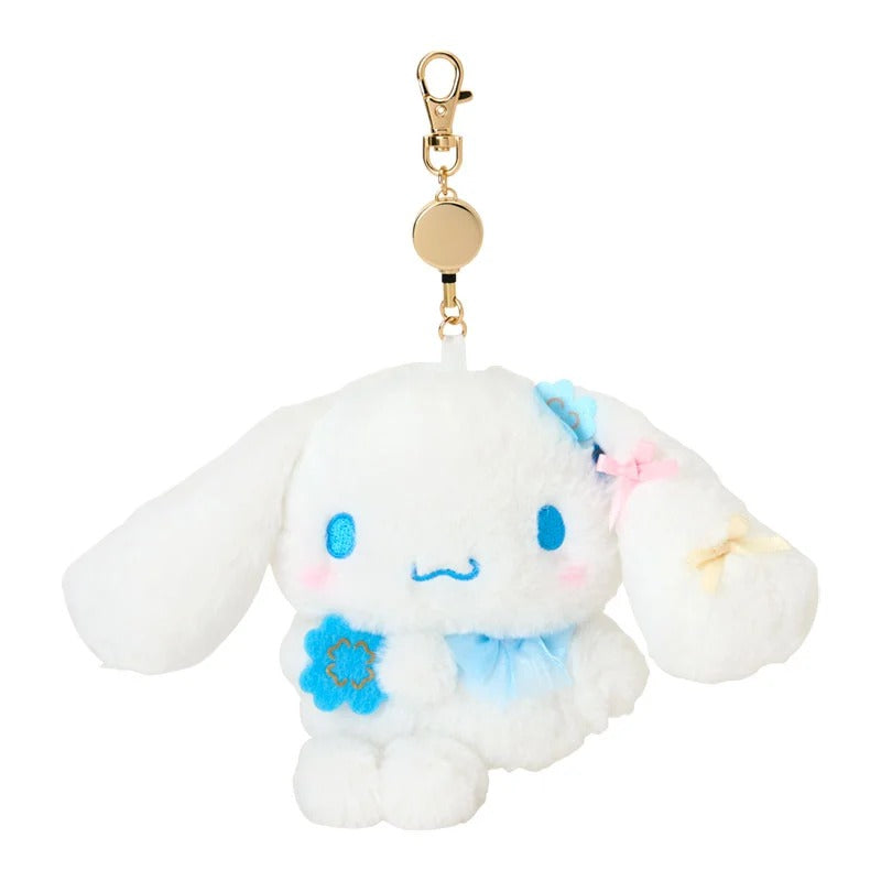 Cinnamoroll Plush ID Badge Holder & Reel (Blue Clover Series)