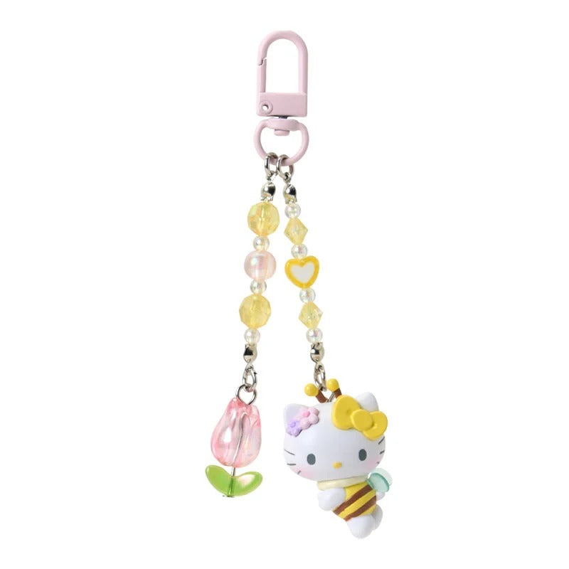 Hello Kitty Beaded Bag Charm (Sweet As Can Bee Series)