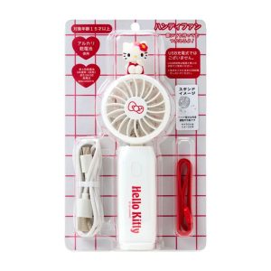 Hello Kitty 2-Way Portable Handy Fan (White)
