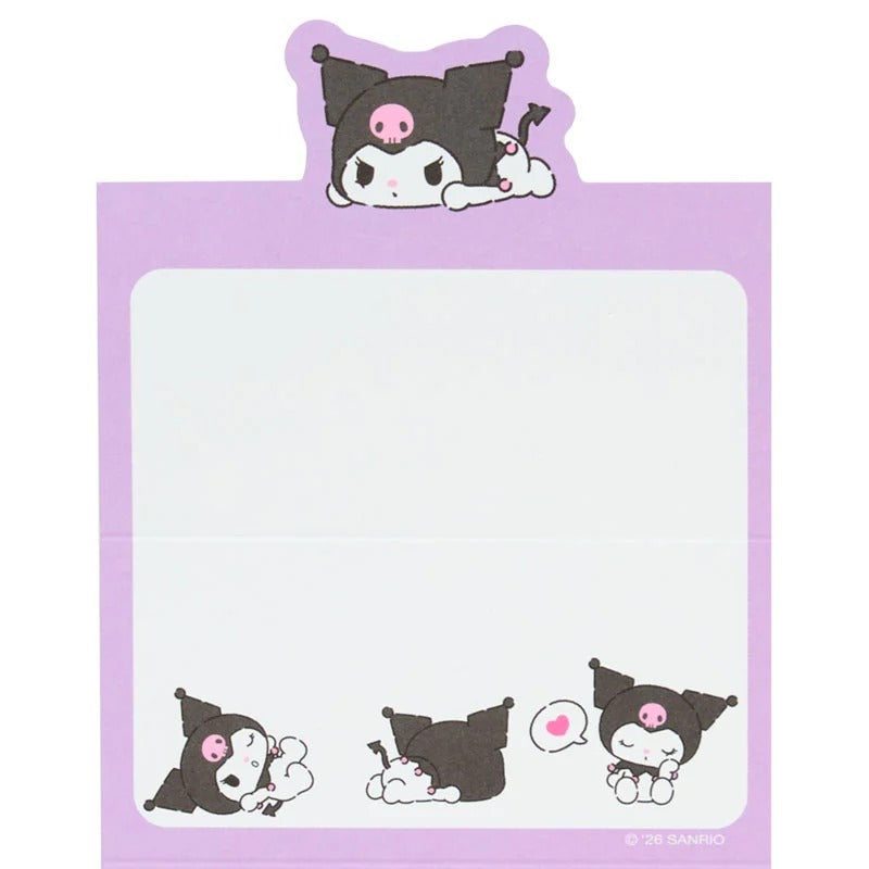 Kuromi Mini Notes Memo Pad (Strike A Pose Series) - Image 3