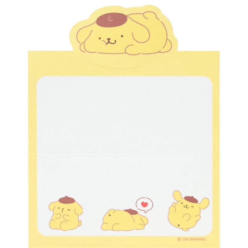 Pompompurin Mini Notes Memo Pad (Strike A Pose Series) - Image 3