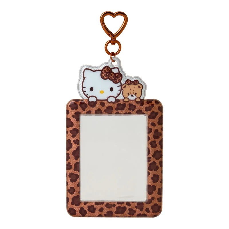 Hello Kitty Brown Leopard ID Badge Holder (Enjoy Idol Series)