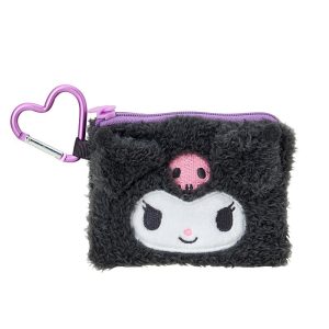 Kuromi Fuzzy Mini Zipper Pouch
