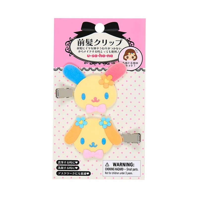 U*SA*HA*NA Besties Flocked Mini Hair Clip Set - Image 3