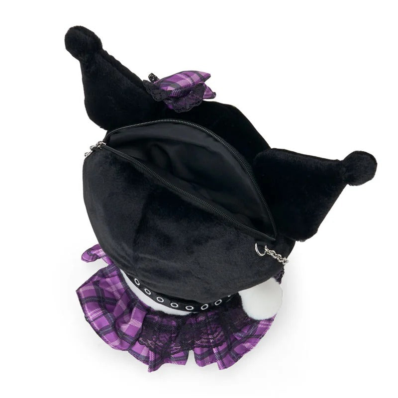 Kuromi Plush Crossbody Bag (Rock 'n' Check Series) - Image 2