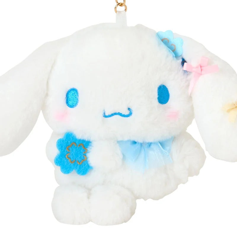 Cinnamoroll Plush ID Badge Holder & Reel (Blue Clover Series) - Image 4