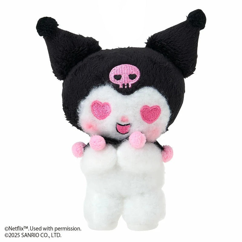 Kuromi Lovestruck Plush Mascot Keychain (My Melody & Kuromi Netflix Series) - Image 2