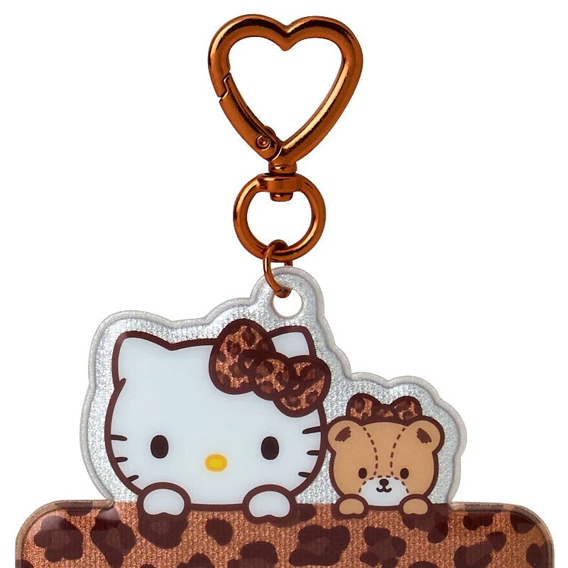Hello Kitty Brown Leopard ID Badge Holder (Enjoy Idol Series) - Image 2