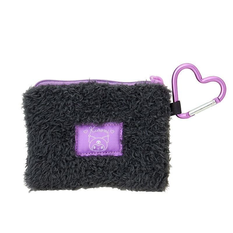 Kuromi Fuzzy Mini Zipper Pouch - Image 3