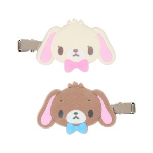 Sugarbunnies Besties Flocked Mini Hair Clip Set