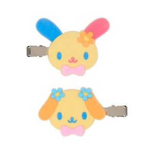 U*SA*HA*NA Besties Flocked Mini Hair Clip Set