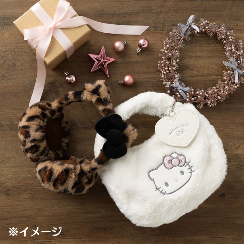 Hello Kitty Plush Boa Crossbody Bag - Image 5