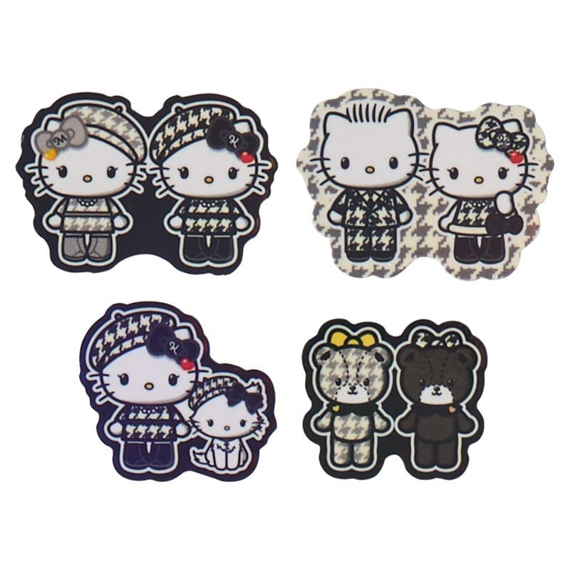 Hello Kitty 24-pc Sticker Pack (Monochrome Birthday Twins Series) - Image 5