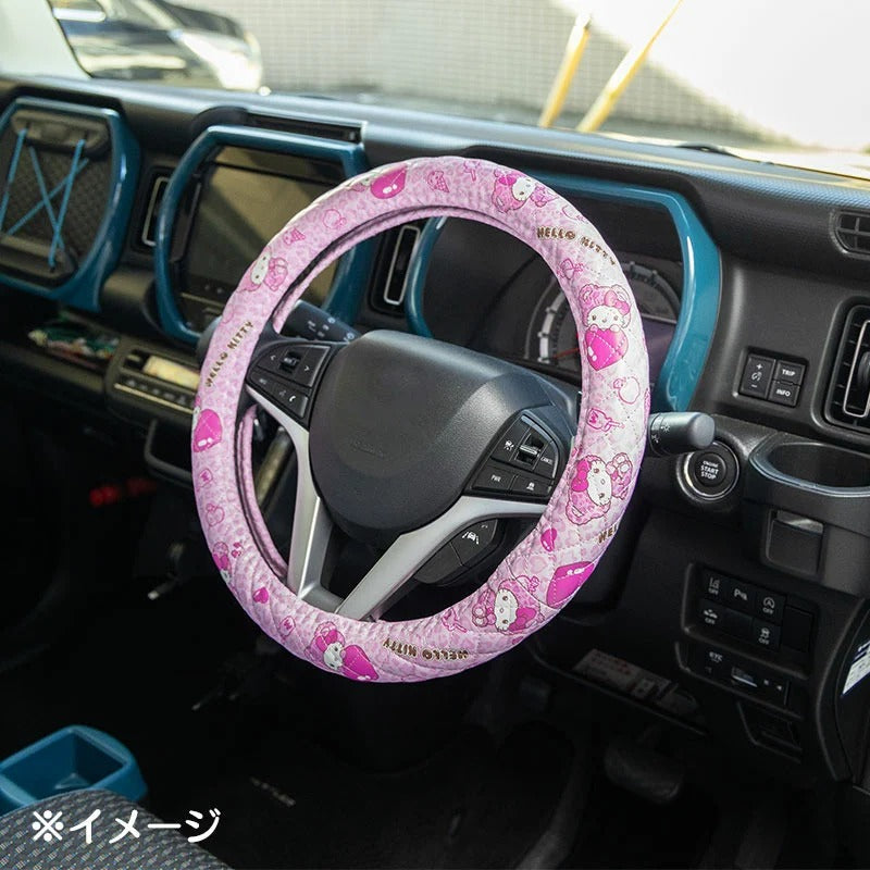 Hello Kitty Car Steering Wheel Cover (Teddy Pink) - Image 4