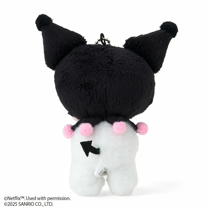 Kuromi Lovestruck Plush Mascot Keychain (My Melody & Kuromi Netflix Series) - Image 3