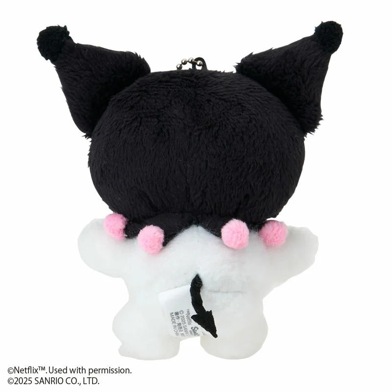 Kuromi Crying Plush Mascot Keychain (My Melody & Kuromi Netflix Series) - Image 3