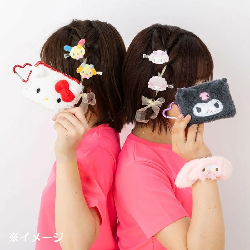 Hello Kitty Fuzzy Mini Zipper Pouch - Image 2