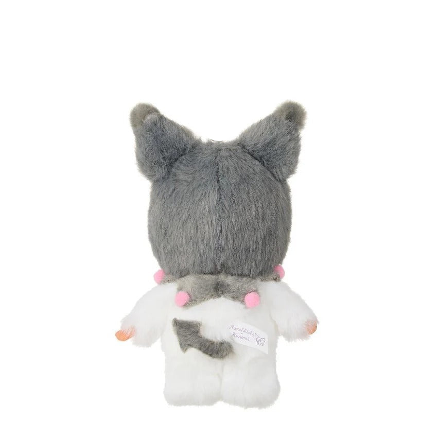 Kuromi x Monchhichi Plush Mascot Keychain (Monchhichi) - Image 4
