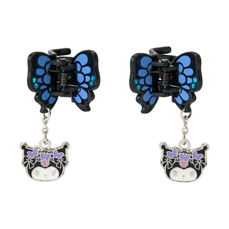 Kuromi Mini Hair Claw Set (Monarch Butterfly Series)